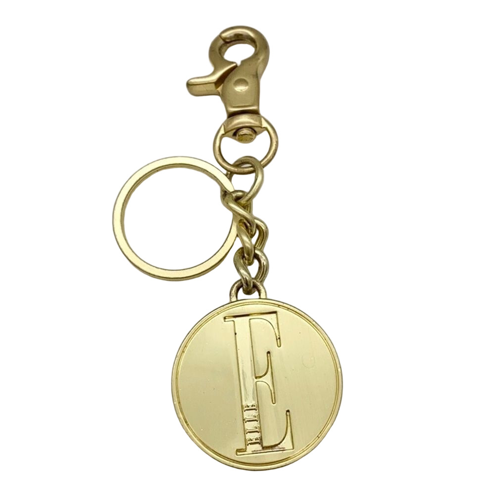 🍭4/$20 Elle “E” initial gold keychain